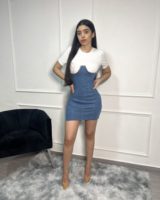 Denim Short Dress