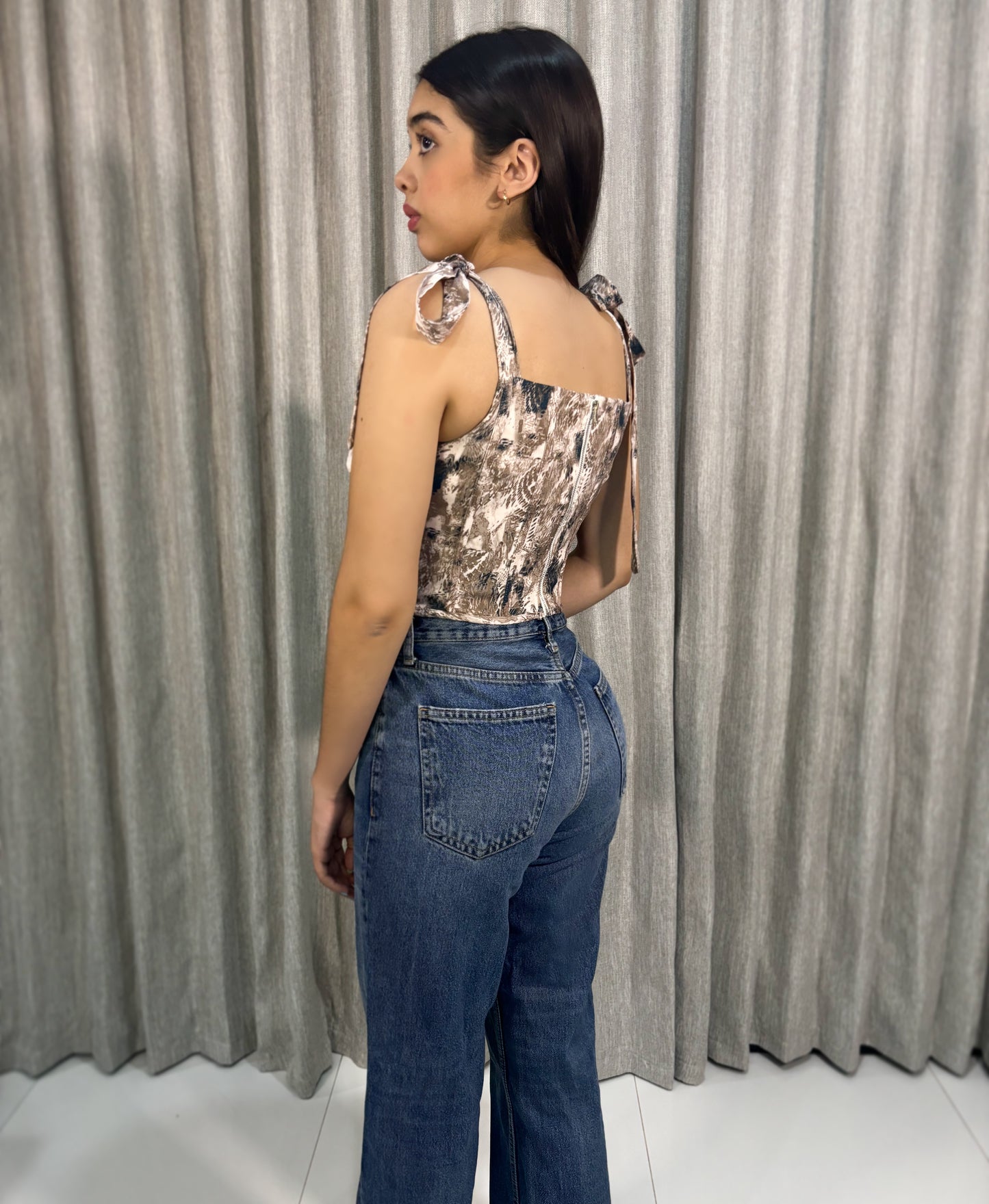 Corset Estampado Moños